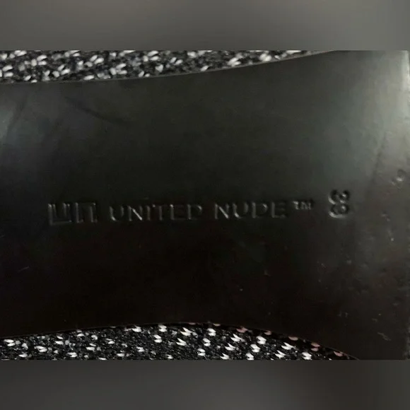 United Nude Fold Lite Black & White Sz 39/8.5-9 - Picture 5 of 7